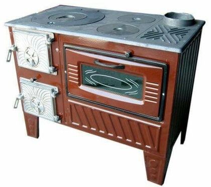 Отопительно-варочная печь МастерПечь ПВ-03 с духовым шкафом, 7.5 кВт в Кемерове