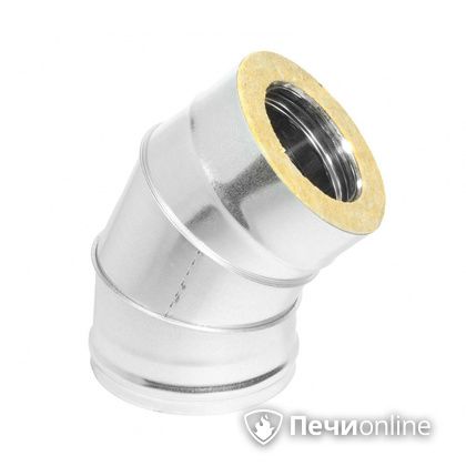 Колено 135° (45°) Теплов и Сухов Отвод Термо 45* ОТ-Р 430-0.5/оцинковка D200/260 в Кемерове