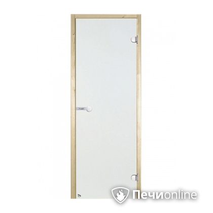 Дверь для бани Harvia Стеклянная дверь для сауны 7/19 коробка сосна сатин D71905М в Кемерове